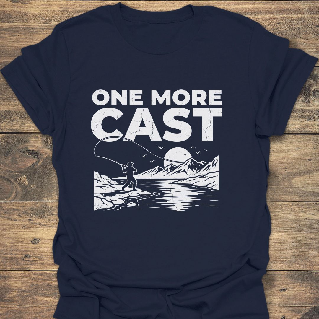 One More Cast - Navy t-shirt