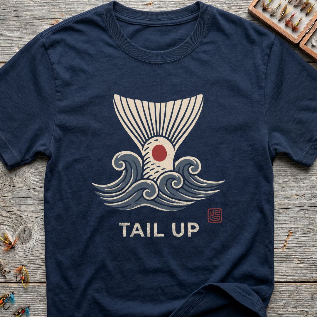 Tail Up - Navy t-shirt