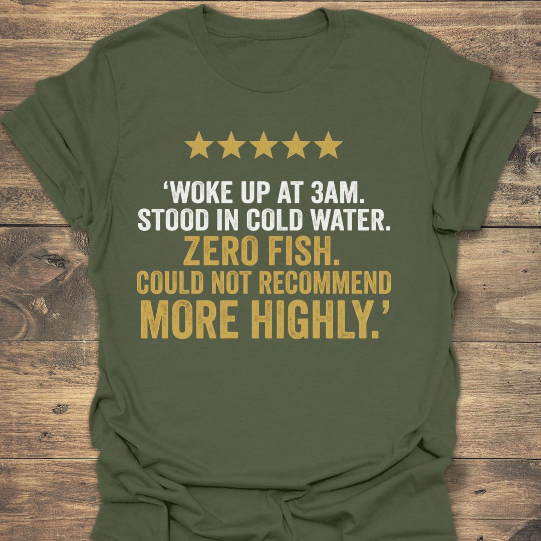 Zero Fish Five Stars - Military Green t-shirt