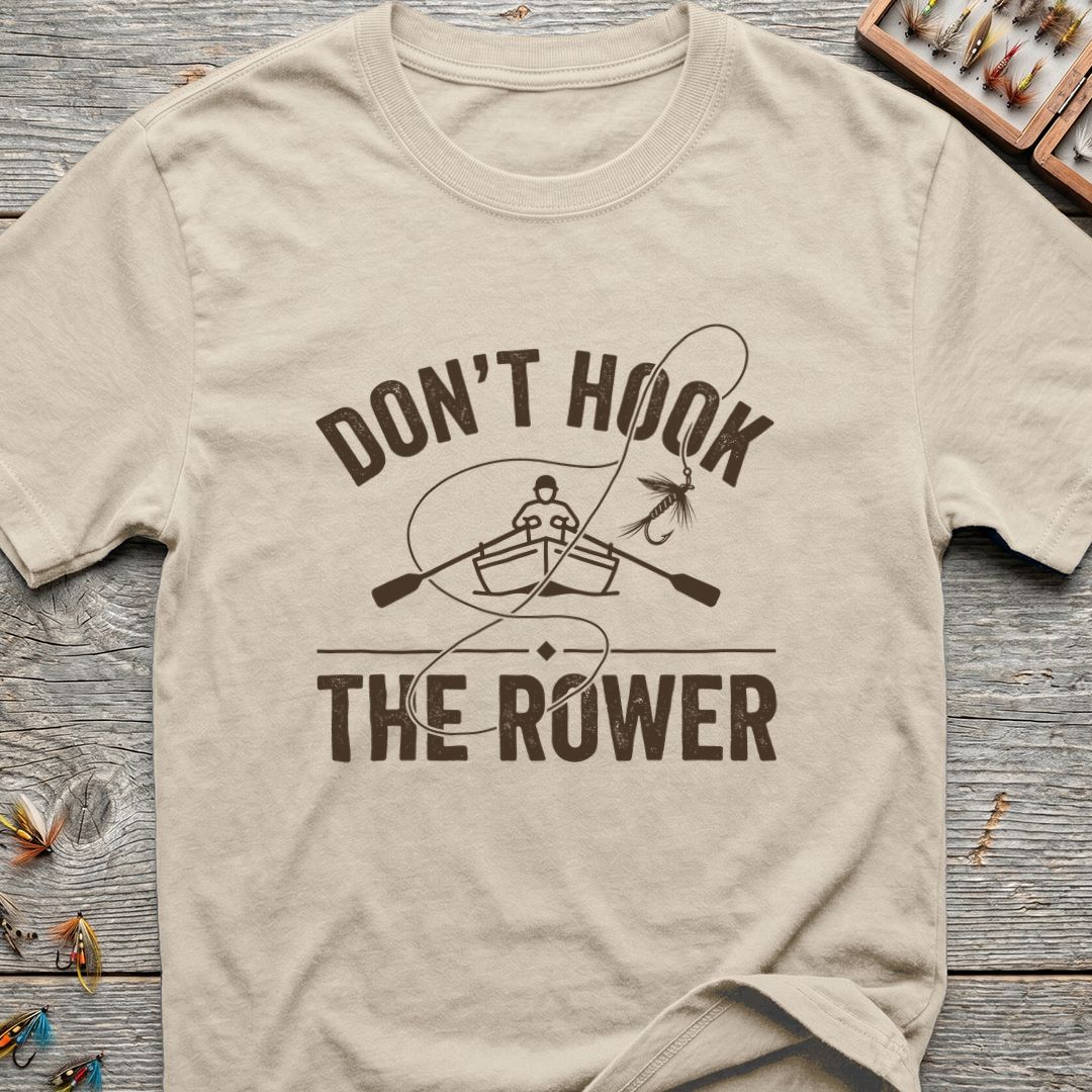 Don't Hook The Rower - Natural t-shirt