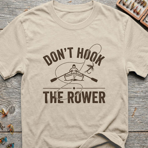 Don't Hook The Rower - Natural t-shirt