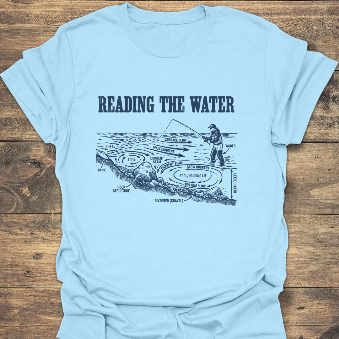 Reading The Water - Light Blue t-shirt