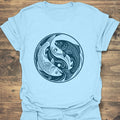Trout Yin Yang Balance - Light Blue t-shirt