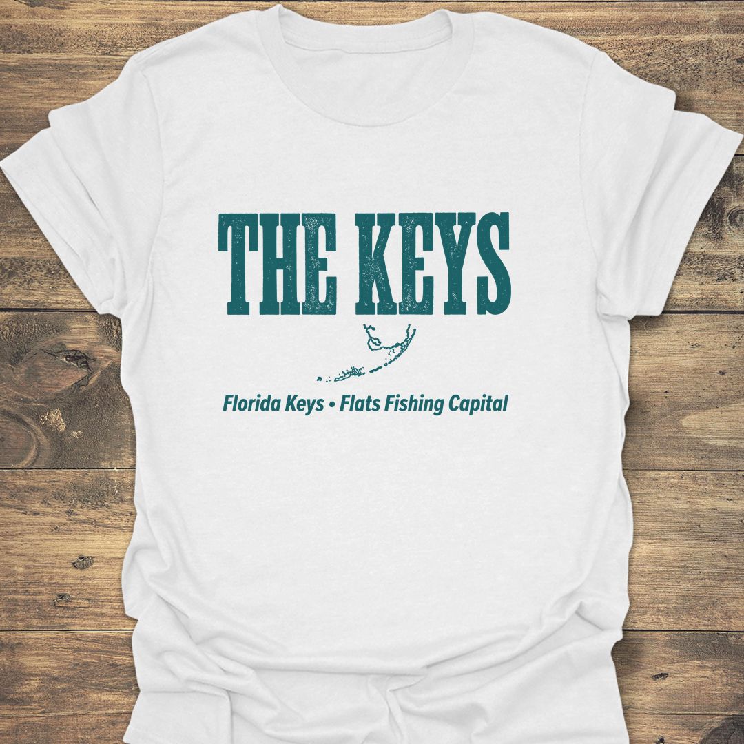 The Keys Flats Fishing - White t-shirt
