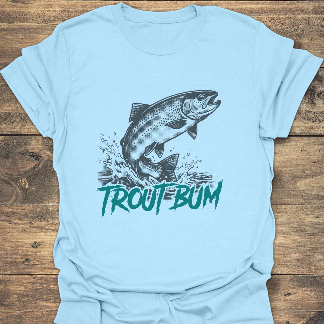 Trout Bum - Light Blue t-shirt