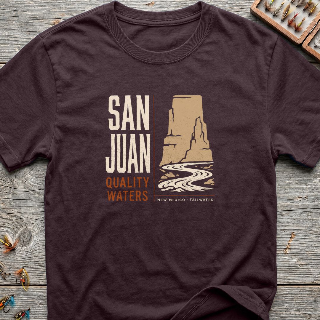 San Juan Quality Waters - Dark Chocolate t-shirt