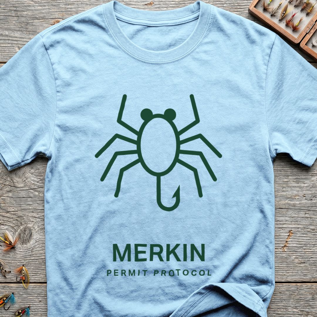 Merkin Permit Protocol - Light Blue t-shirt