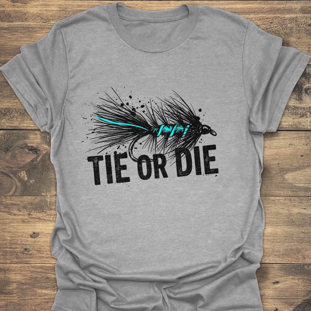 Tie Or Die - Sport Gray t-shirt