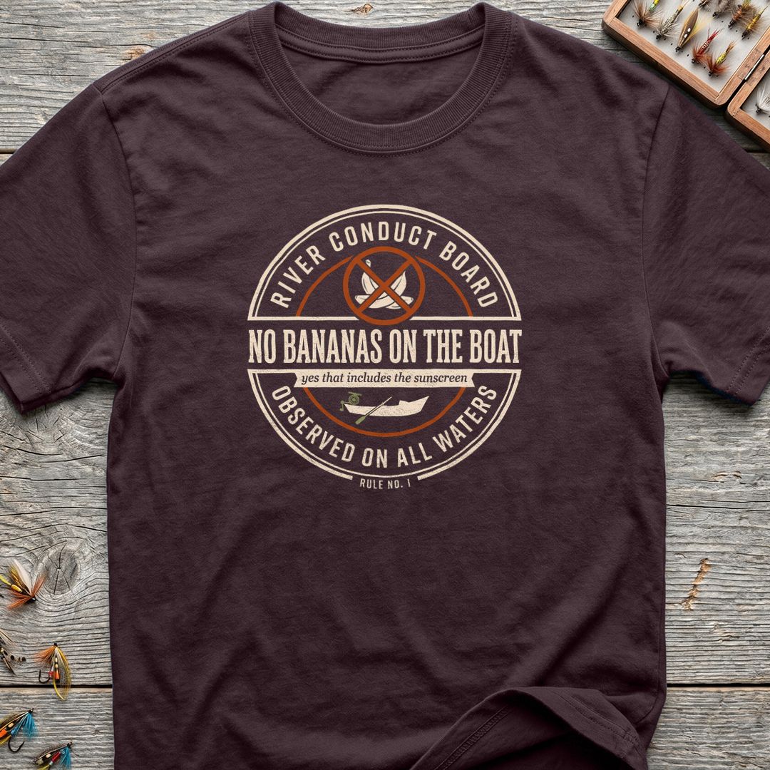 No Bananas On The Boat - Dark Chocolate t-shirt