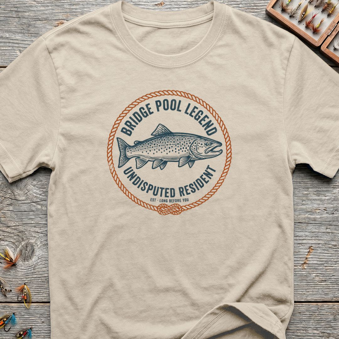 Bridge Pool Legend Trout - Natural t-shirt