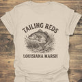 Tailing Reds Louisiana Marsh - Natural t-shirt