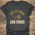 Dry Fly Snob And Proud - Dark Heather t-shirt