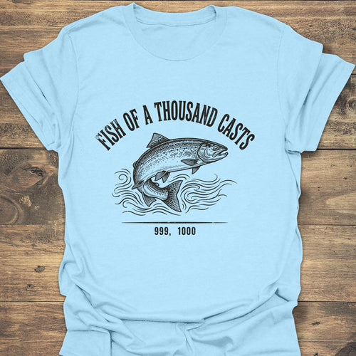 Fish Of A Thousand Casts - Light Blue t-shirt
