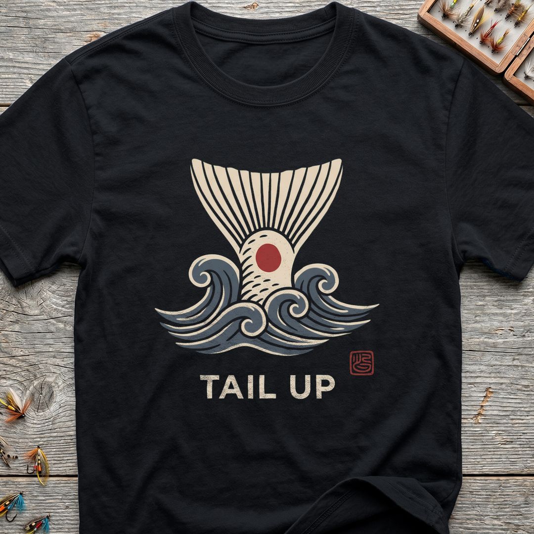 Tail Up - Black t-shirt