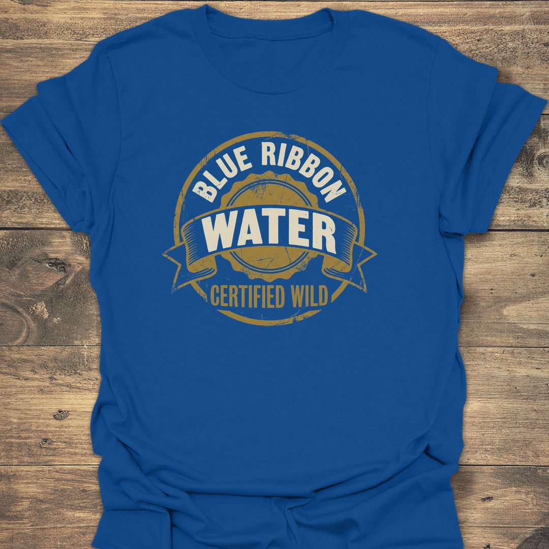 Blue Ribbon Water Certified Wild - Royal t-shirt