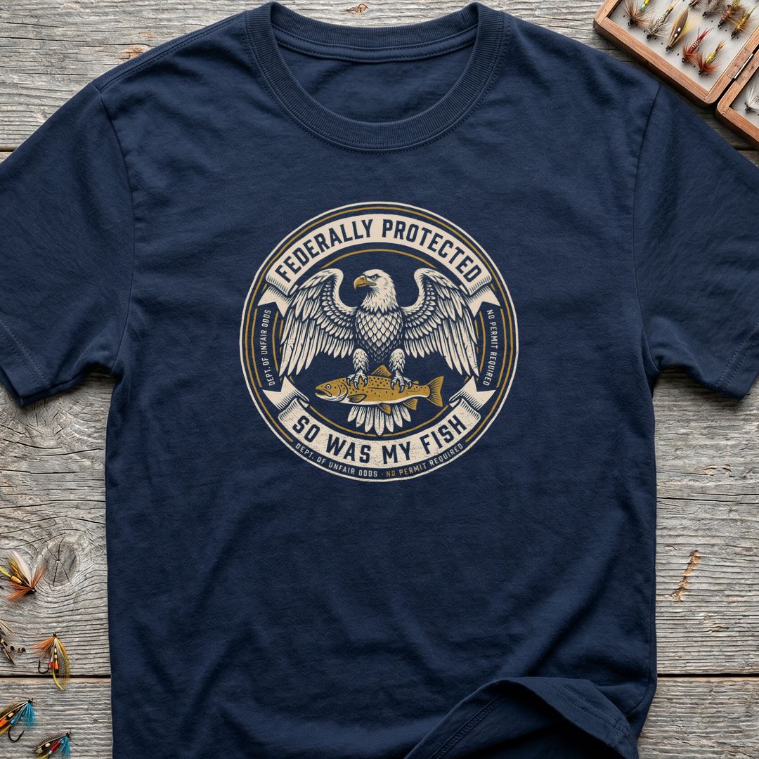 Federally Protected So Was My - Navy t-shirt