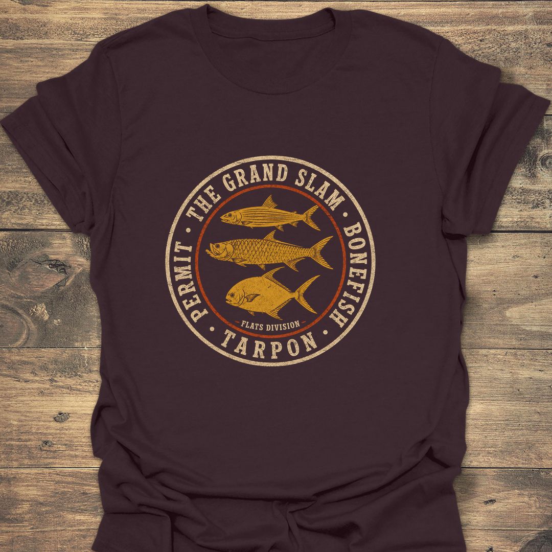 The Grand Slam Flats Division - Dark Chocolate t-shirt