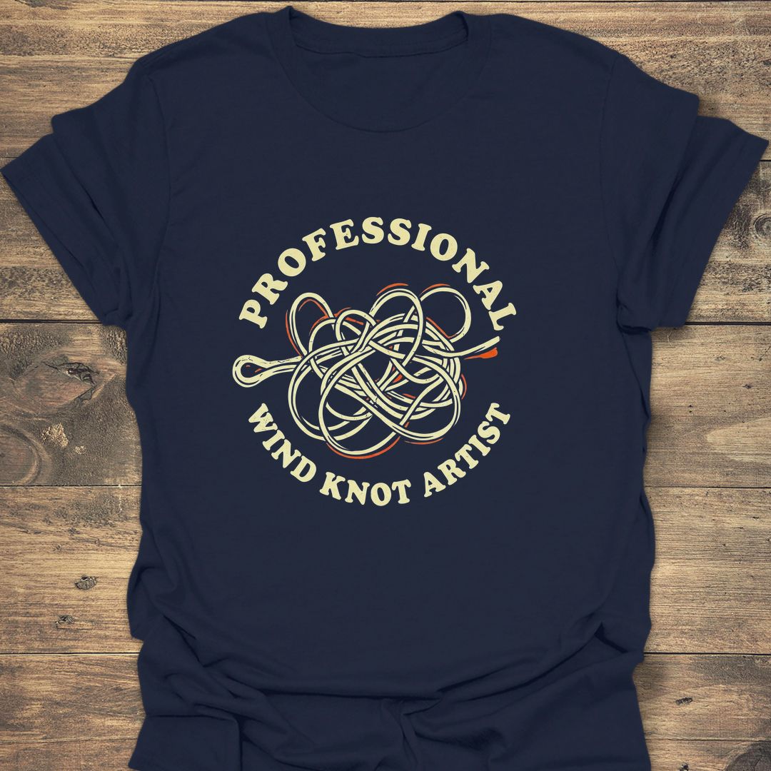 Professional Wind Knot Artist - Navy t-shirt