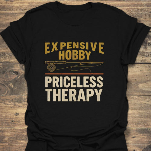 Expensive Hobby Priceless Therapy - Black t-shirt
