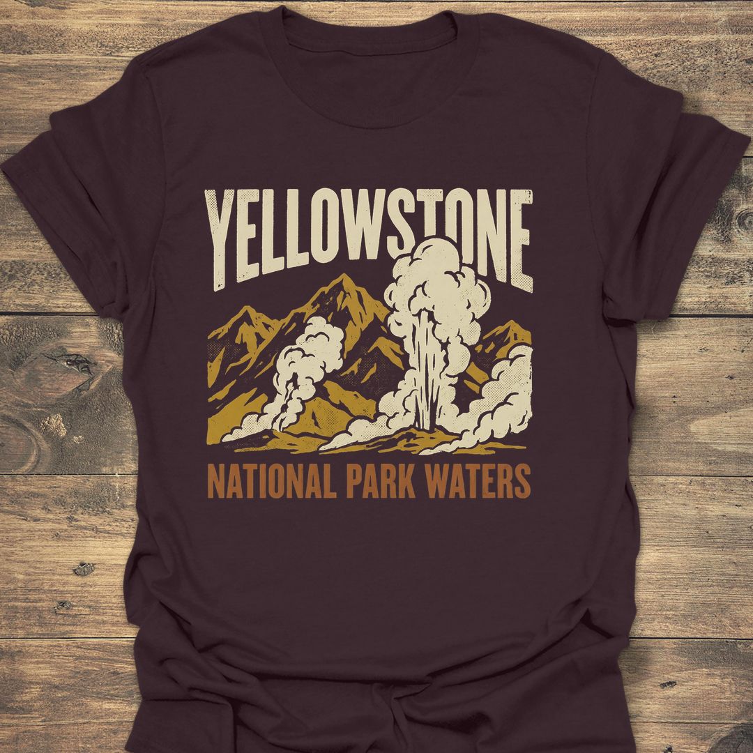 Yellowstone National Park Waters - Dark Chocolate t-shirt