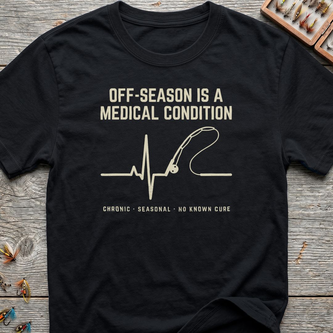 Off-Season Is A Medical Condition - Black t-shirt