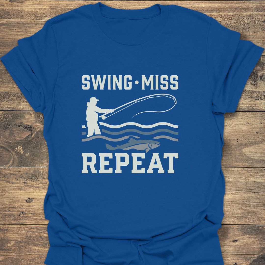 Swing Miss Repeat - Royal t-shirt
