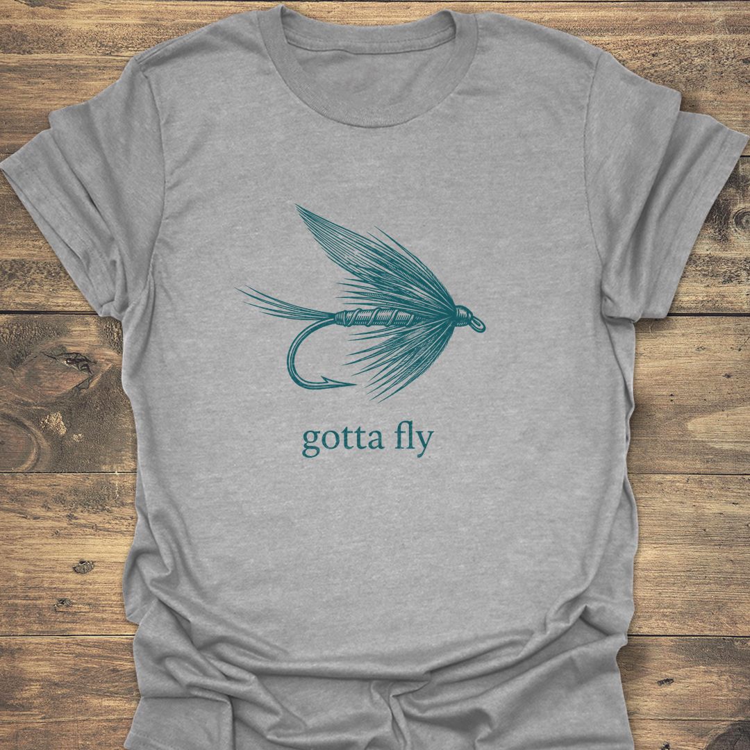 Gotta Fly Wet Fly - Sport Grey t-shirt