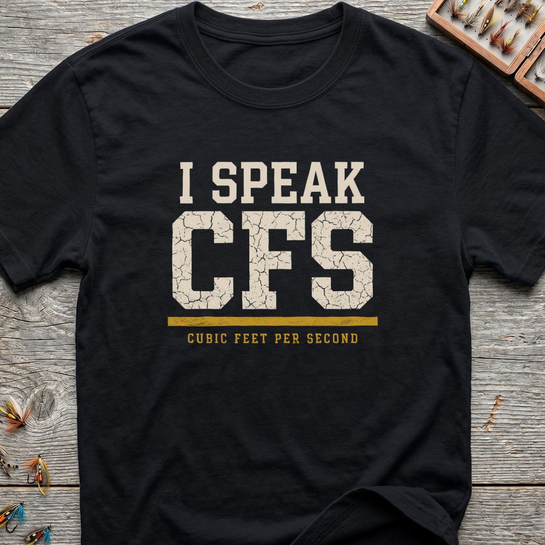 I Speak CFS - Black t-shirt