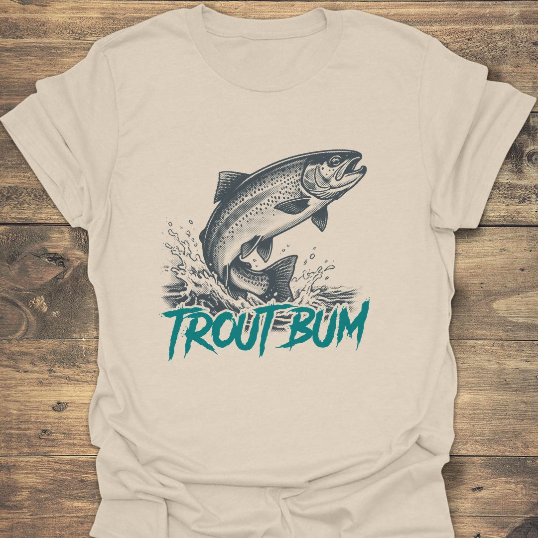 Trout Bum - Natural t-shirt