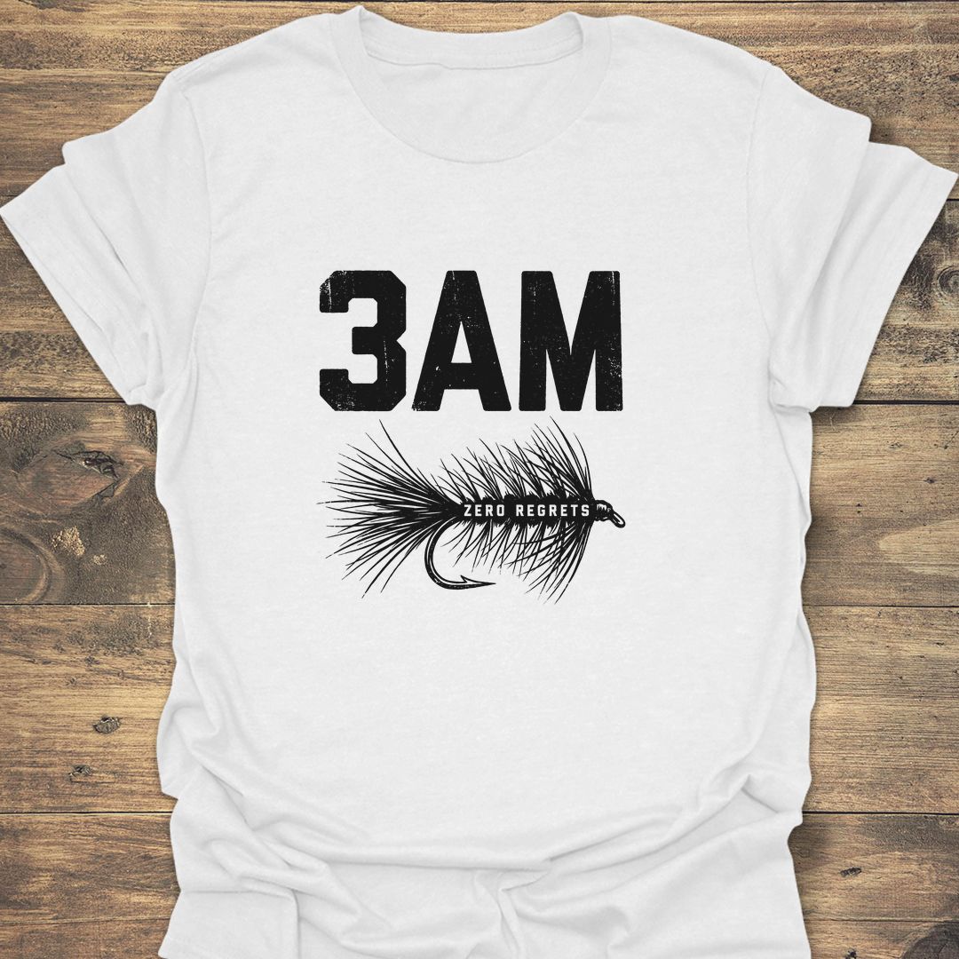 3AM Zero Regrets Dry Fly - White t-shirt
