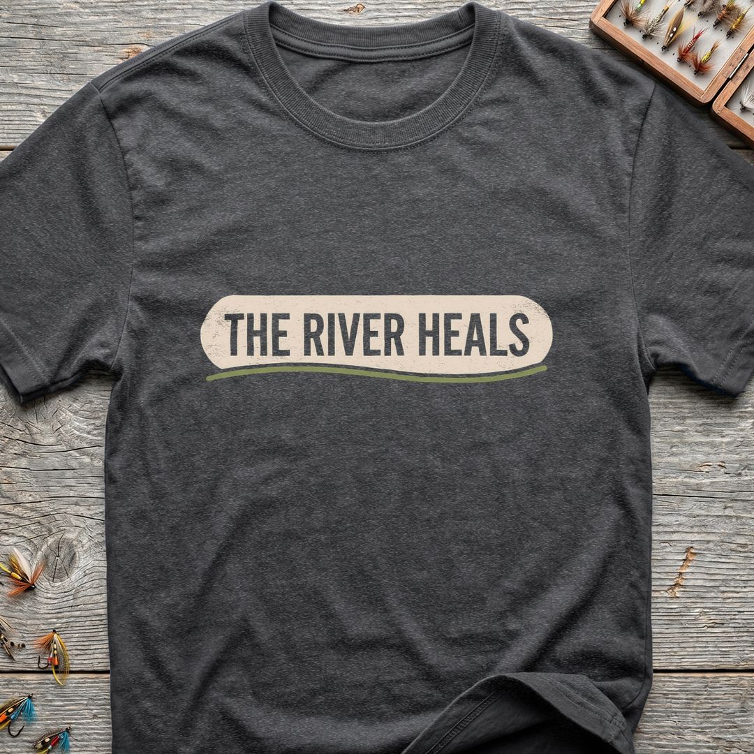 The River Heals - Dark Heather t-shirt