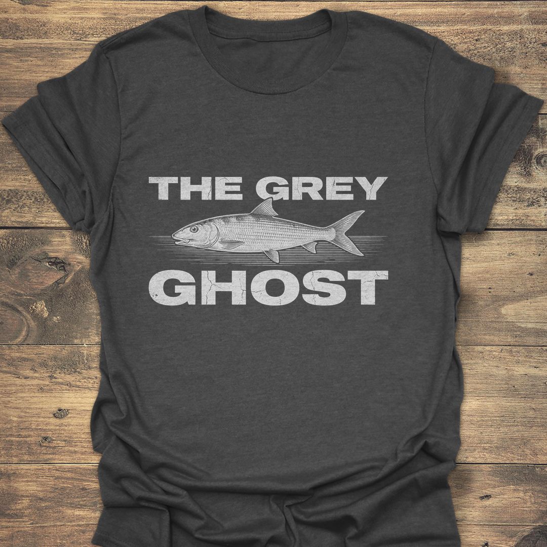 The Grey Ghost Bonefish - Dark Heather t-shirt