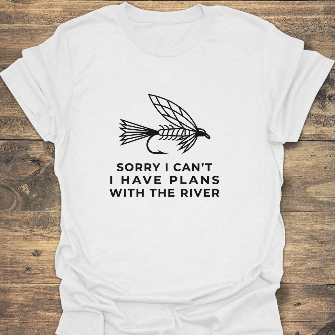 Plans With The River - White t-shirt