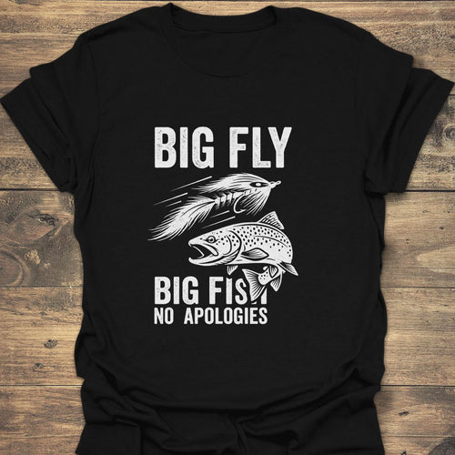 Big Fly Big Fish - Black t-shirt