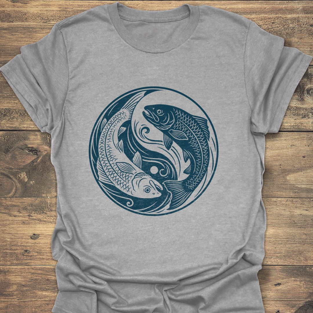 Trout Yin Yang Balance - Sport Grey t-shirt