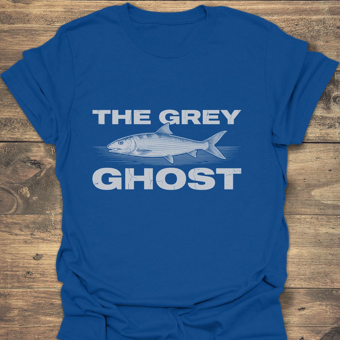 The Grey Ghost Bonefish - Royal t-shirt