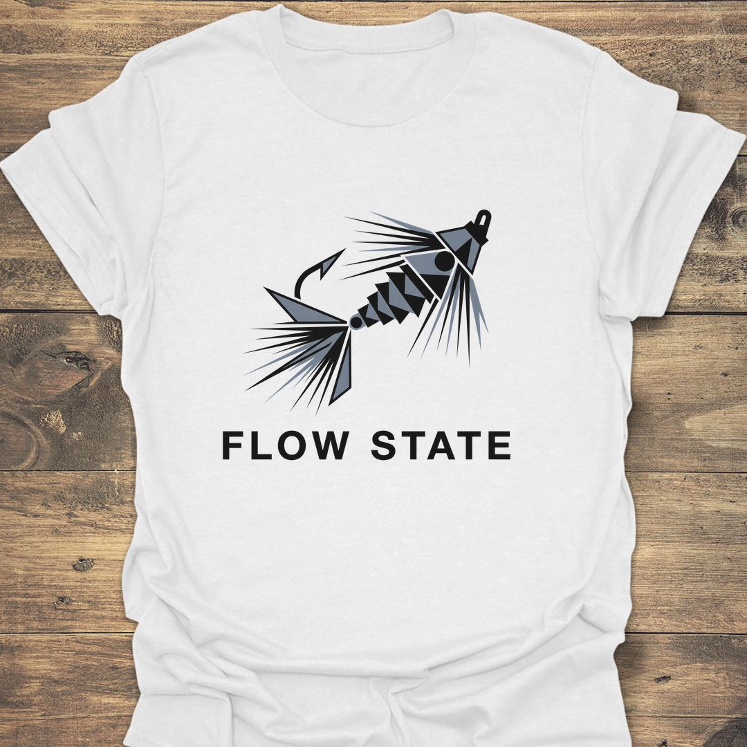 Flow State Nymph - White t-shirt