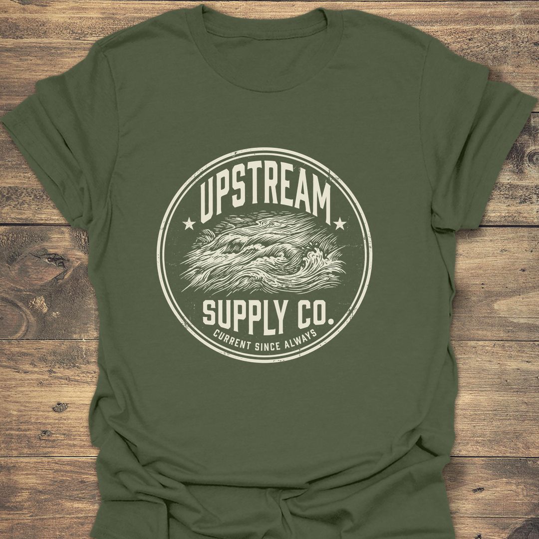 Upstream Supply Co - Military Green t-shirt