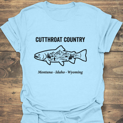 Cutthroat Country - Light Blue t-shirt