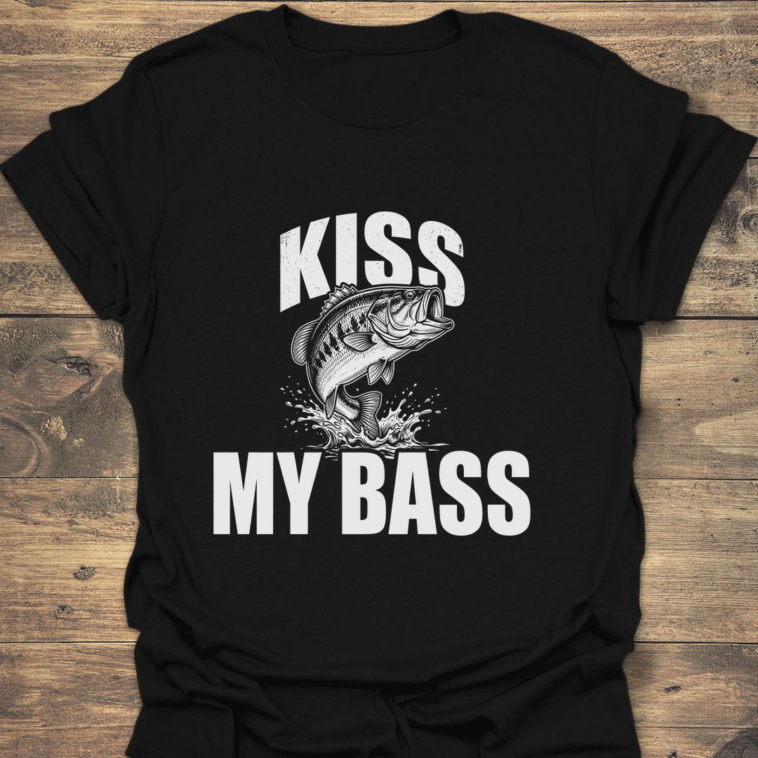Kiss My Bass - Black t-shirt