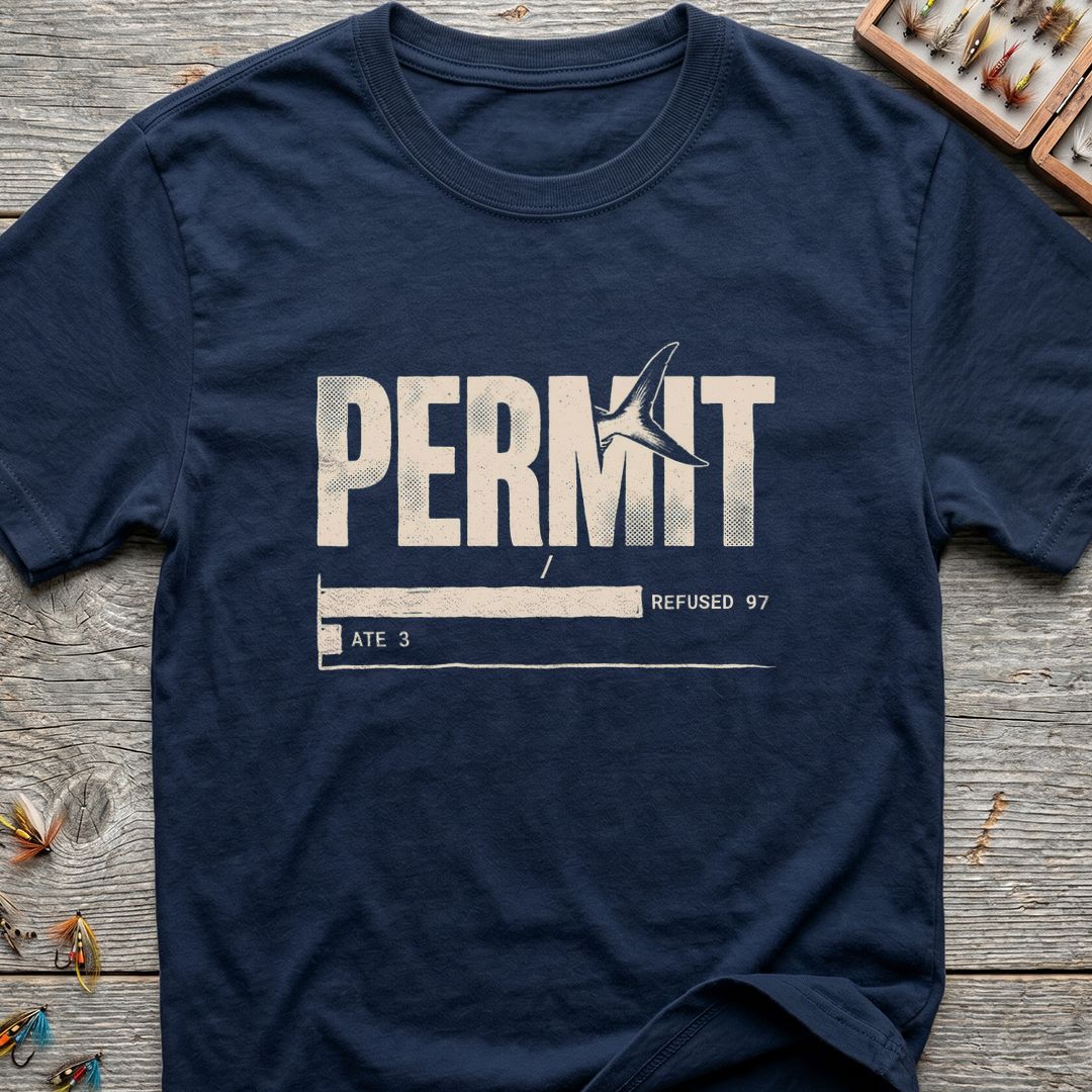 Permit Refused 97 Ate 3 - Navy t-shirt