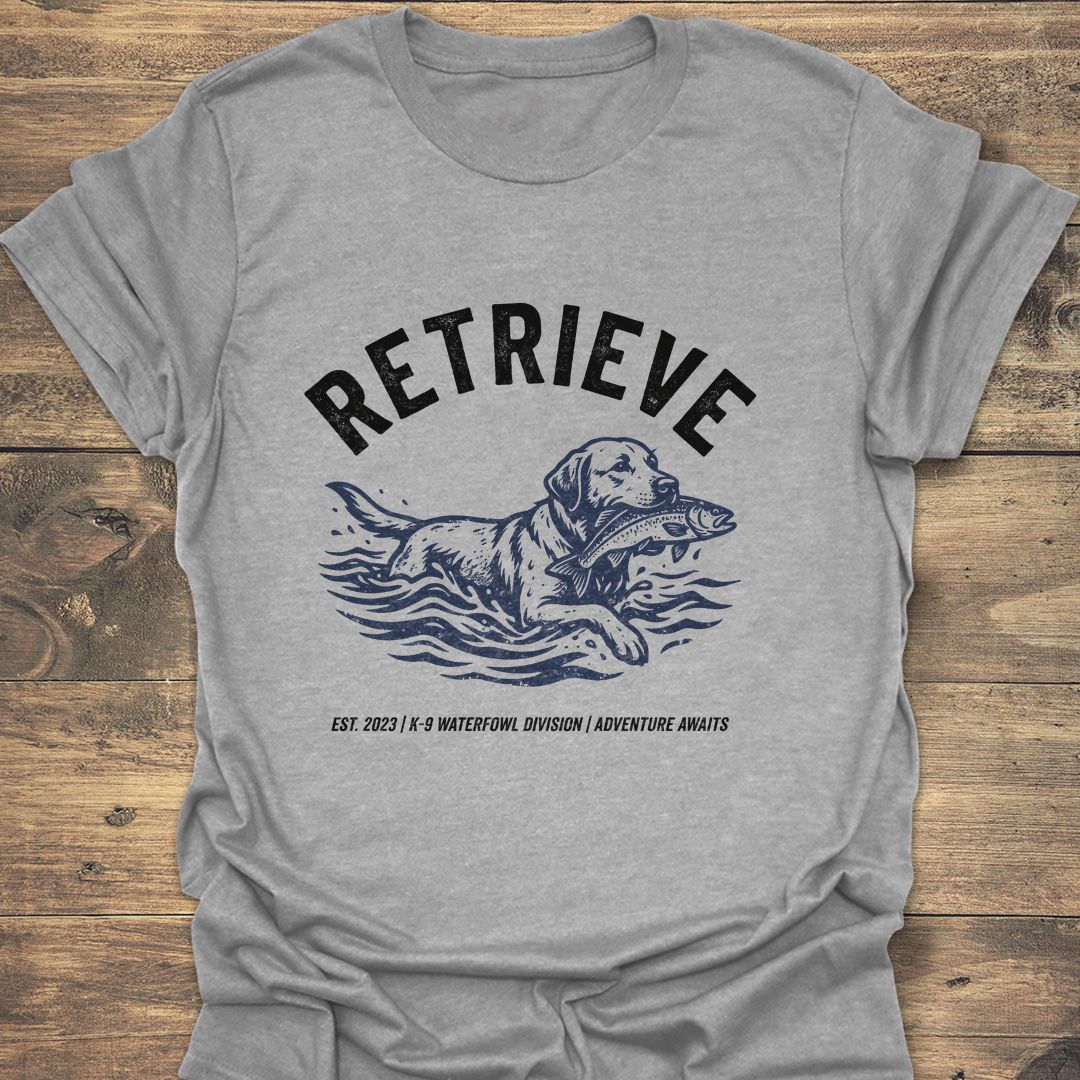 Retrieve Lab Trout - Sport Grey t-shirt