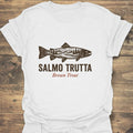 Salmo Trutta Brown Trout - White t-shirt