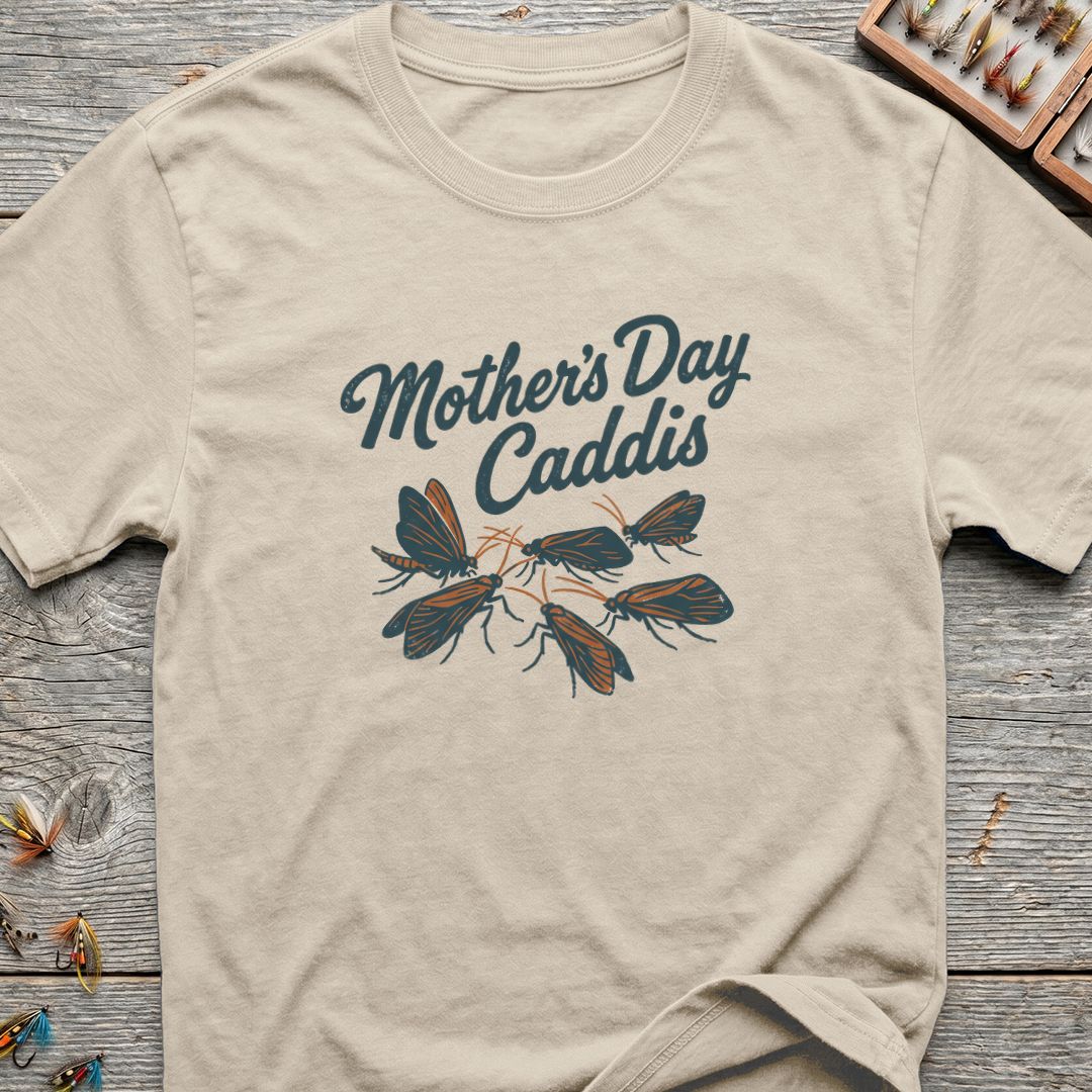 Mother's Day Caddis Hatch - Natural t-shirt