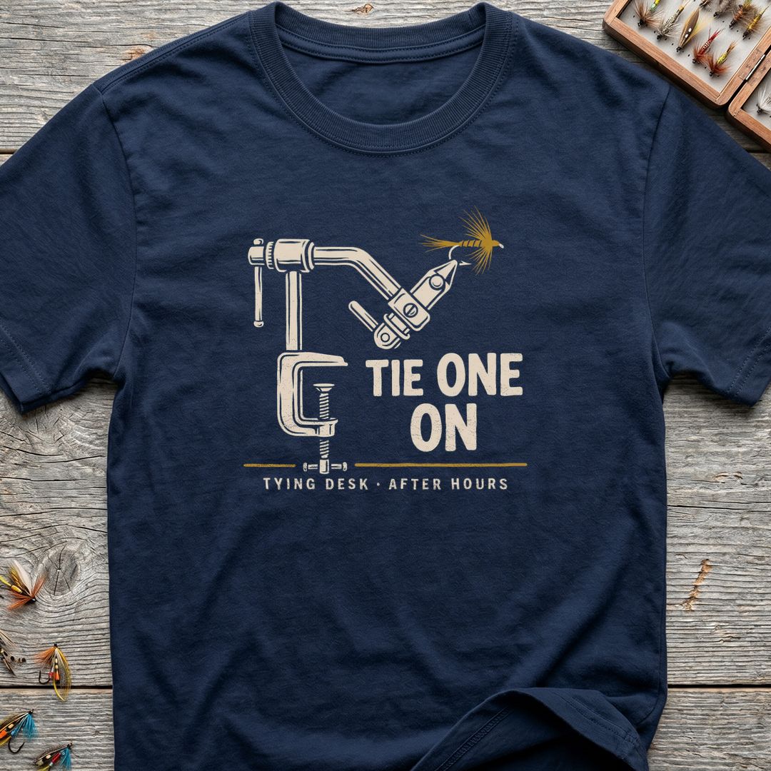 Tie One On - Navy t-shirt