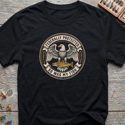 Federally Protected So Was My - Black t-shirt