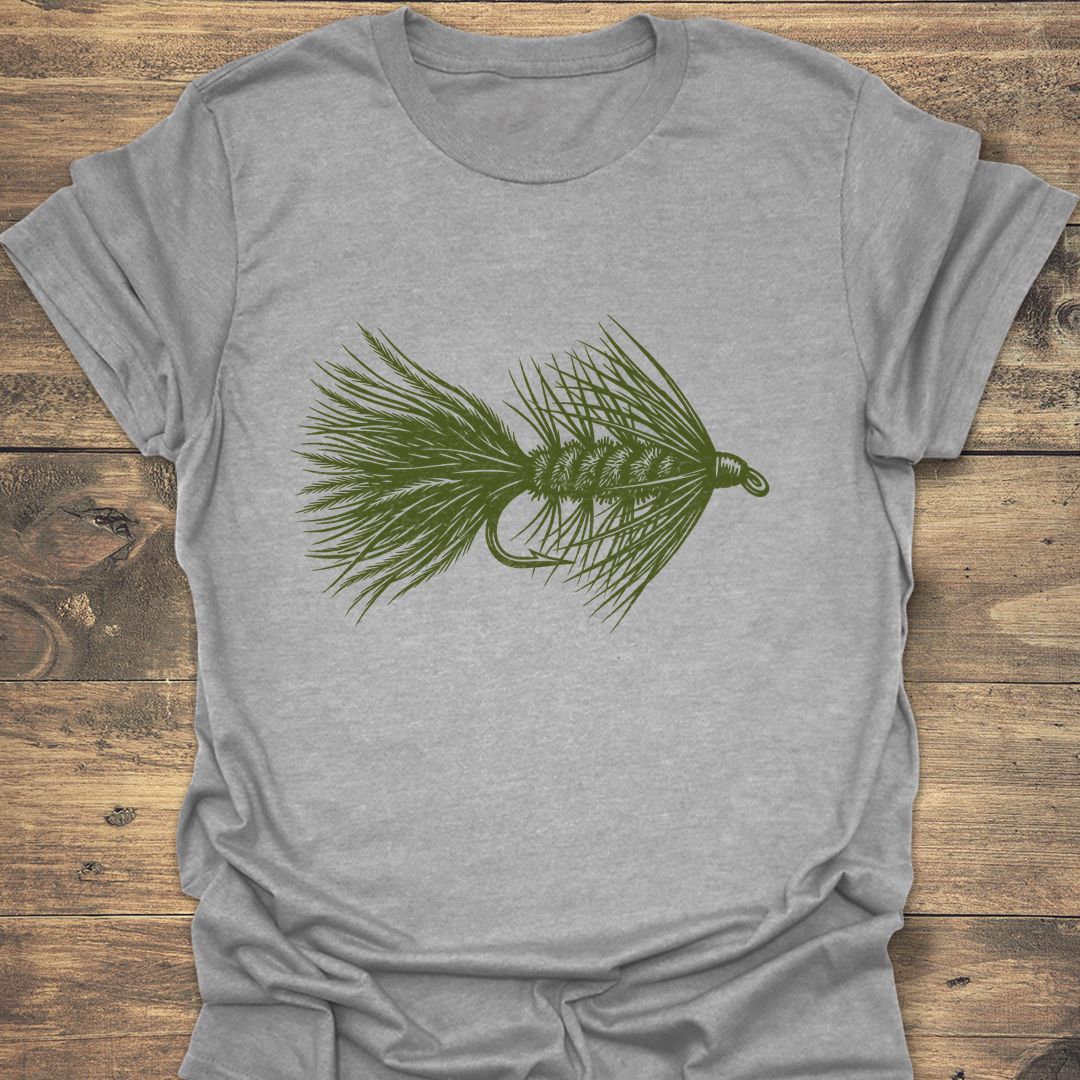 Woolly Bugger Streamer - Sport Grey t-shirt