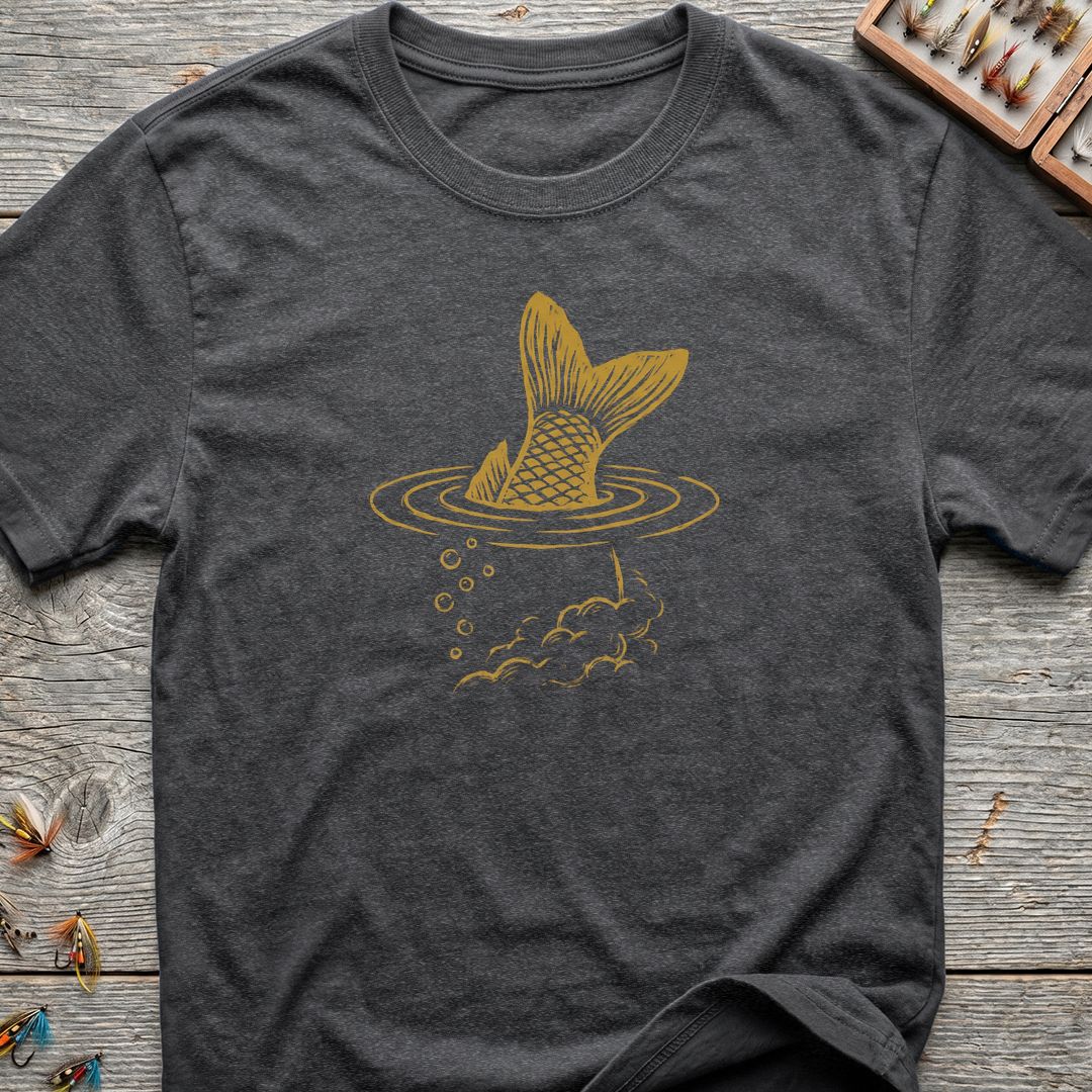 Tailing Trout Rise - Dark Heather t-shirt