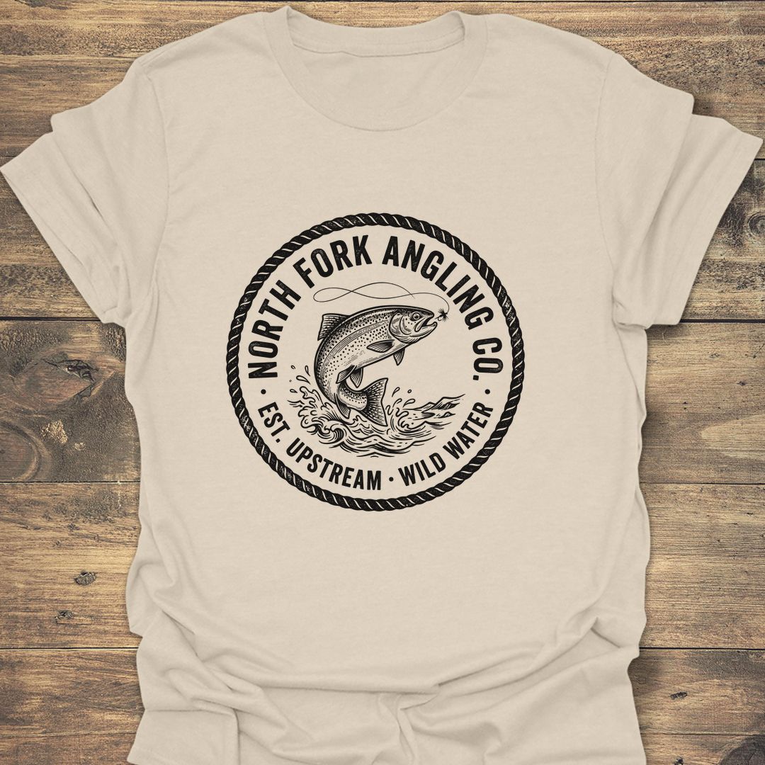 North Fork Angling Co - Natural t-shirt