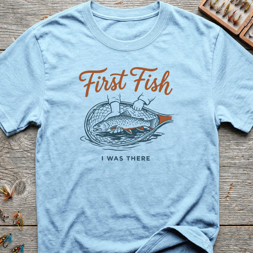 First Fish I Was There - Light Blue t-shirt